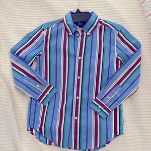 Ralph Lauren Striped Button Down Boy’s Size 7